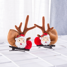 Load image into Gallery viewer, Christmas New Antler Plush Hairpins