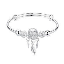 Load image into Gallery viewer, Dreamcatcher Feather Charm Bracelet
