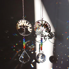 Load image into Gallery viewer, Crystal Wind Chime Tree Of Life Suncatcher