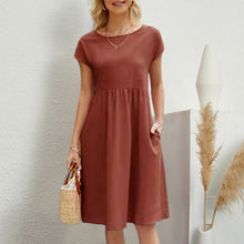 Load image into Gallery viewer, 🔥 Last Day Promotion 50% OFF 🔥Women&#39;s Short Sleeve Cotton And Linen Dress