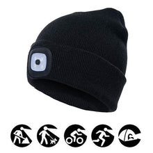 Load image into Gallery viewer, LED Knitted Winter Beanie Hat (12 Hours)