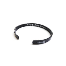 Load image into Gallery viewer, Inner Engraved Inspirational Cuff Bracelet Bangle
