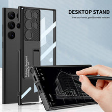 Load image into Gallery viewer, Samsung S23 Plated Stand Phone Case