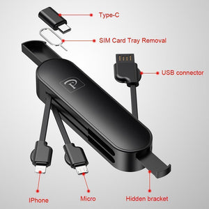 3 in 1 Folding Saber Charging Cord