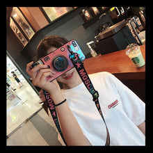 Load image into Gallery viewer, Luxury 3D Camera Blue Ray Phone Cover For IPhone