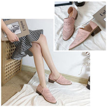 Load image into Gallery viewer, Breathable Hollow Zipper Shoes
