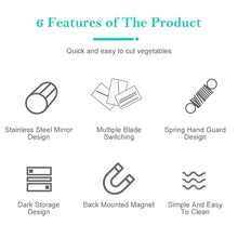 Load image into Gallery viewer, 3-in-1 Stainless Steel Vegetable Cutter