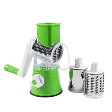 Load image into Gallery viewer, 3 in 1 Rotary Cheese Grater Vegetable Slicer