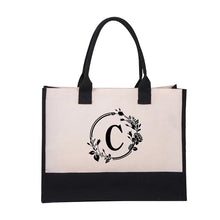 Load image into Gallery viewer, 🎁Perfect Gift-Letter Canvas Bag Women Hit Color Simple Shoulder Shopping Tote Handbag