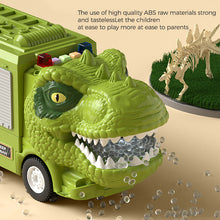 Load image into Gallery viewer, New Dinosaur Transforming Engineering Truck Track Toy Set