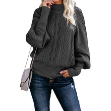 Load image into Gallery viewer, Loose-fitting Long-sleeved Knit Solid Color Sweater