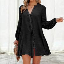 Load image into Gallery viewer, Solid Panel Button-Up Shirt