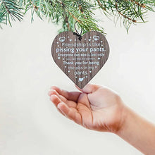 Load image into Gallery viewer, Friendship Wood Pendant Christmas Tree Decor（3pcs）