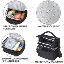 Load image into Gallery viewer, Insulated Double Decker Lunch Bag