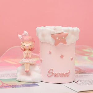 Angel Resin Pen Holder