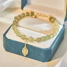 Load image into Gallery viewer, Hetian Jade Bracelet with Leaf