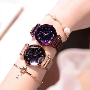 Waterproof Magnetic Starry Galaxy Watch