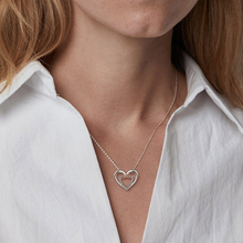 Load image into Gallery viewer, Stylish Double Heart Necklace ( Card Included)