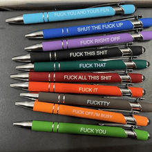 Load image into Gallery viewer, 10 pcs Funny Office Pens(Black Ink)
