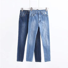 Load image into Gallery viewer, 70s Star Stitching Denim Flared Pants