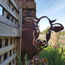 Load image into Gallery viewer, Outdoor Garden Farm Peeping Goat Metal Artwork Indoor Decoration