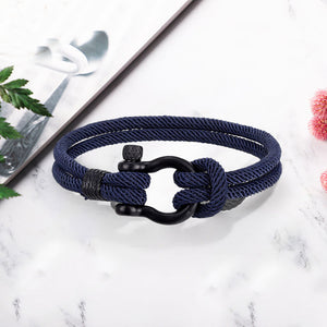 Love You Forever Nautical Braided Rope Bracelet - To My Son/Grandson