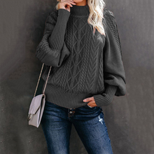 Load image into Gallery viewer, Loose-fitting Long-sleeved Knit Solid Color Sweater