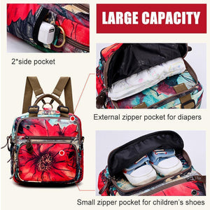 Leisure Style Flower Pattern Backpack