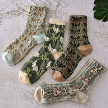 Load image into Gallery viewer, Womens Floral Cotton Socks (10 Pairs)