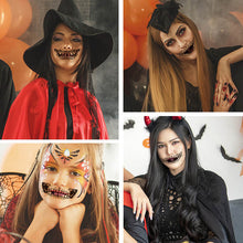 Load image into Gallery viewer, Halloween Prank Makeup Temporary Tattoo, 10 Pcs