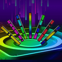 Load image into Gallery viewer, 32 Bit LED Sound Control Pickup Rhythm Lights