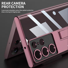 Load image into Gallery viewer, Samsung S23 Plated Stand Phone Case