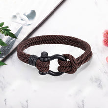 Load image into Gallery viewer, Nautical Braided Rope Bracelet (Gift Card Included)