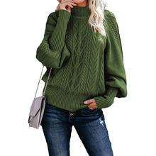 Load image into Gallery viewer, Loose-fitting Long-sleeved Knit Solid Color Sweater