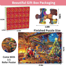 Load image into Gallery viewer, Advent Calendar 2023 Christmas Jigsaw Puzzles