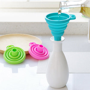 Kitchen Folding Silicone Funnel