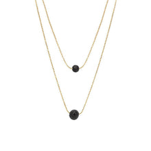 Load image into Gallery viewer, Lava Stone Pendant Essential Oil Diffuser Multilayer Necklace