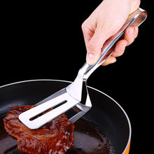 Load image into Gallery viewer, Multifunctional Frying Spatula Steak Clip Double-Sided  Shovel Clip - 304 Stainless Steel