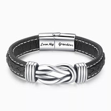 Load image into Gallery viewer, Forever Linked Together Braided Leather Bracelet