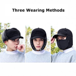 Unisex windproof & warm & ear protection & face protection hat