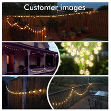 Load image into Gallery viewer, Solar-Powered Crystal Ball String Lights
