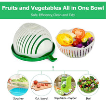 Load image into Gallery viewer, Hirundo Upgraded Salad Cutter Bowl, Green
