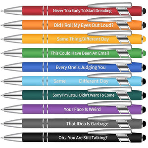 10 pcs Funny Office Pens(Black Ink)