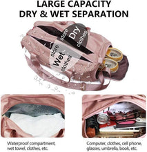 Load image into Gallery viewer, Gym &amp; Travel Duffel Bag with Dry Wet Pocket --Free Shipping