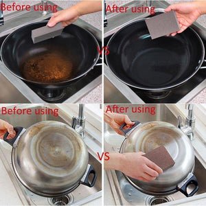 Hirundo Magic Emery Sponge Brush - Kitchen Rust Cleaning Tool, 5 pcs