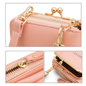 2022 New Fashion Women Phone Bag Solid Crossbody Bag