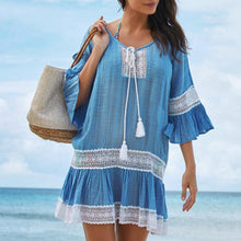 Load image into Gallery viewer, Lace Panel Tunic Dress
