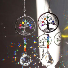 Load image into Gallery viewer, Crystal Wind Chime Tree Of Life Suncatcher