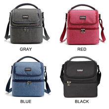 Load image into Gallery viewer, Insulated Double Decker Lunch Bag