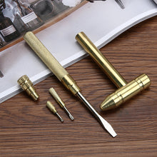 Load image into Gallery viewer, 6 in1 Micro Mini Multifunction Copper Hammer